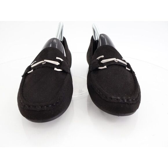 Aerosoles Day Drive Loafers Womens 11M Black Vegan Suede Slip On Shoes Comfy - Picture 3 of 11